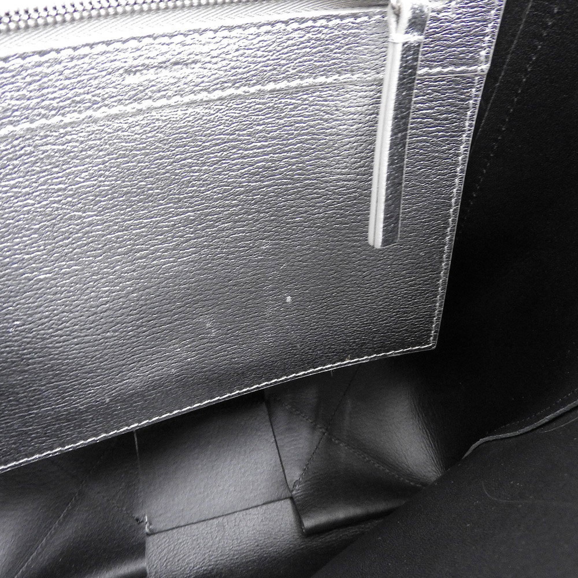 Celine CELINE Vertical Cabas Small Handbag Shoulder Bag Silver Size ONE SIZE - 9 Thumbnail