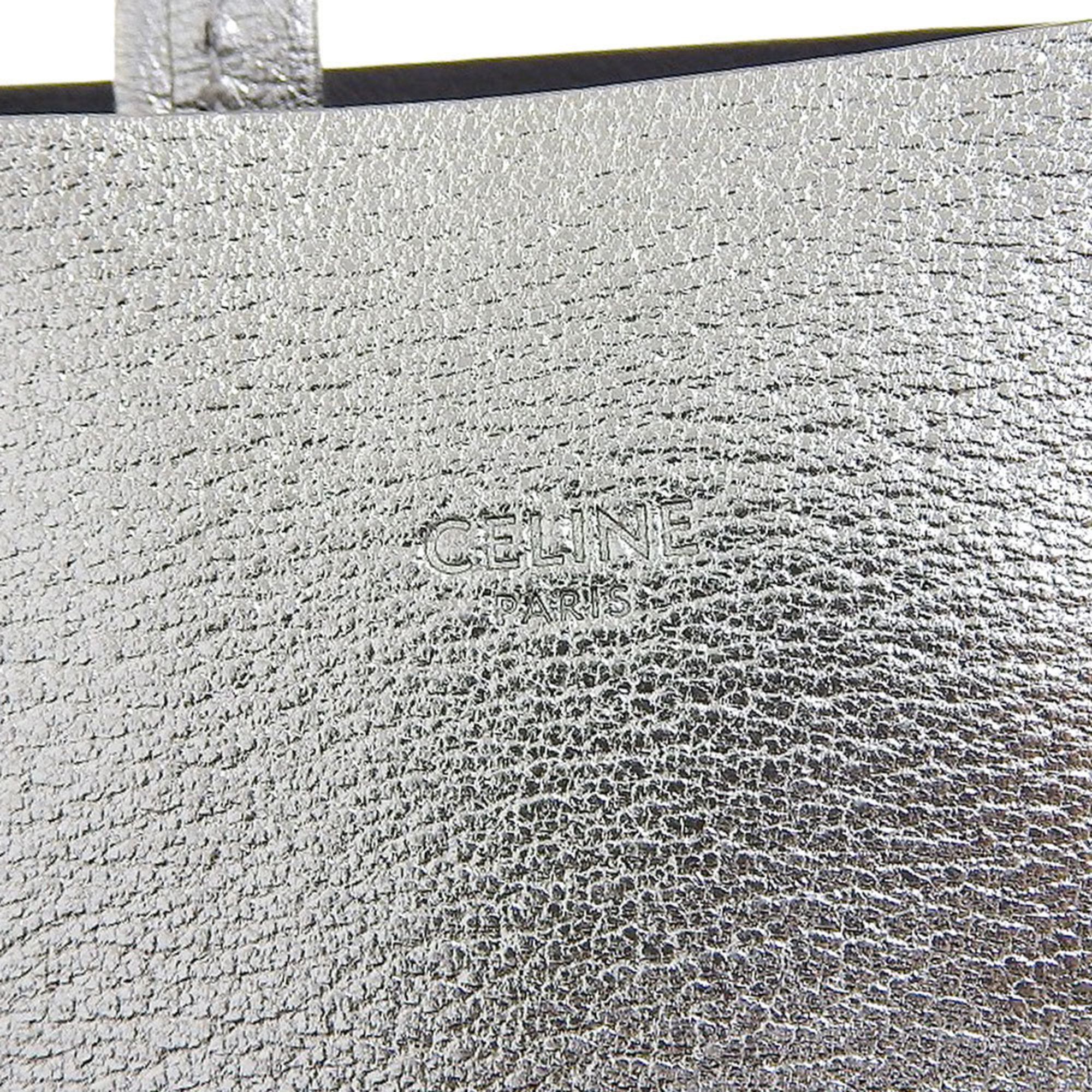 Celine CELINE Vertical Cabas Small Handbag Shoulder Bag Silver Size ONE SIZE - 10 Thumbnail