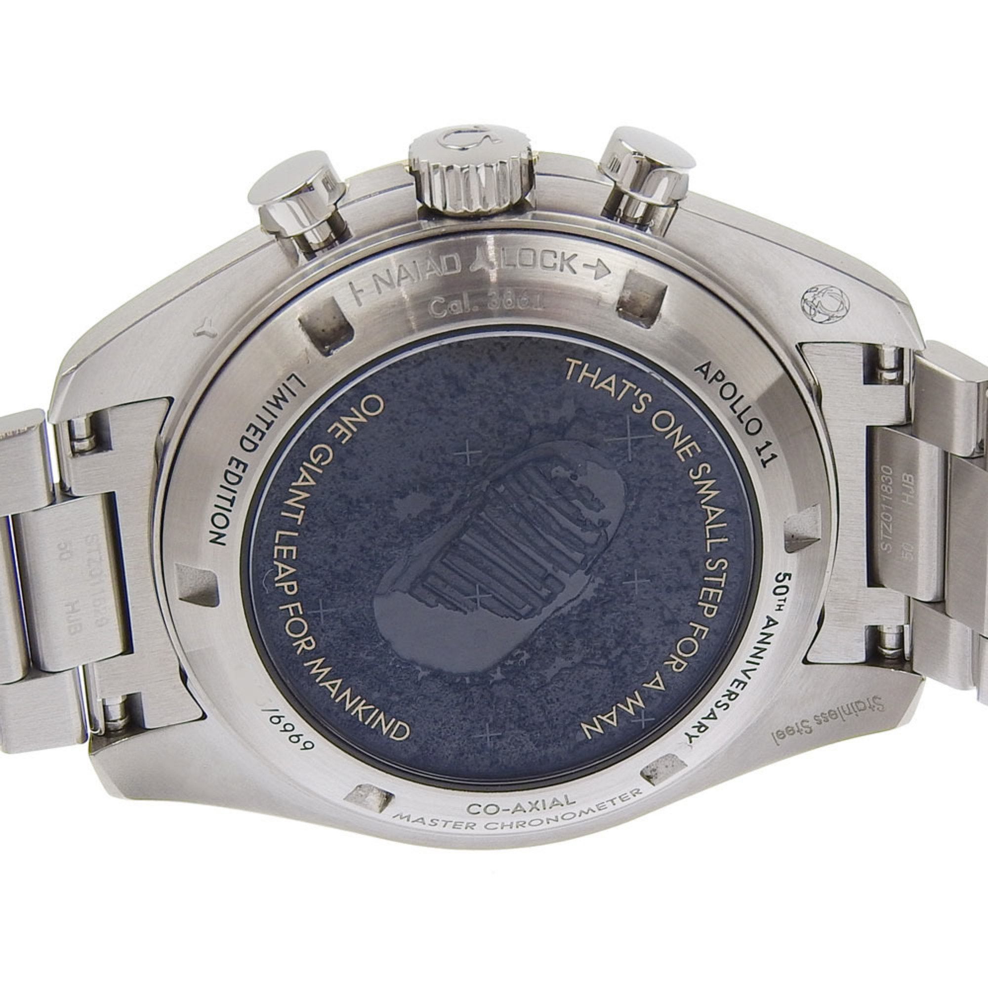 Omega Like new OMEGA Speedmaster Moonwatch Apollo 11 50th Anniversary Model 310 20 42 50 01 001 6969 Limited Edition Size ONE SIZE - 4 Thumbnail
