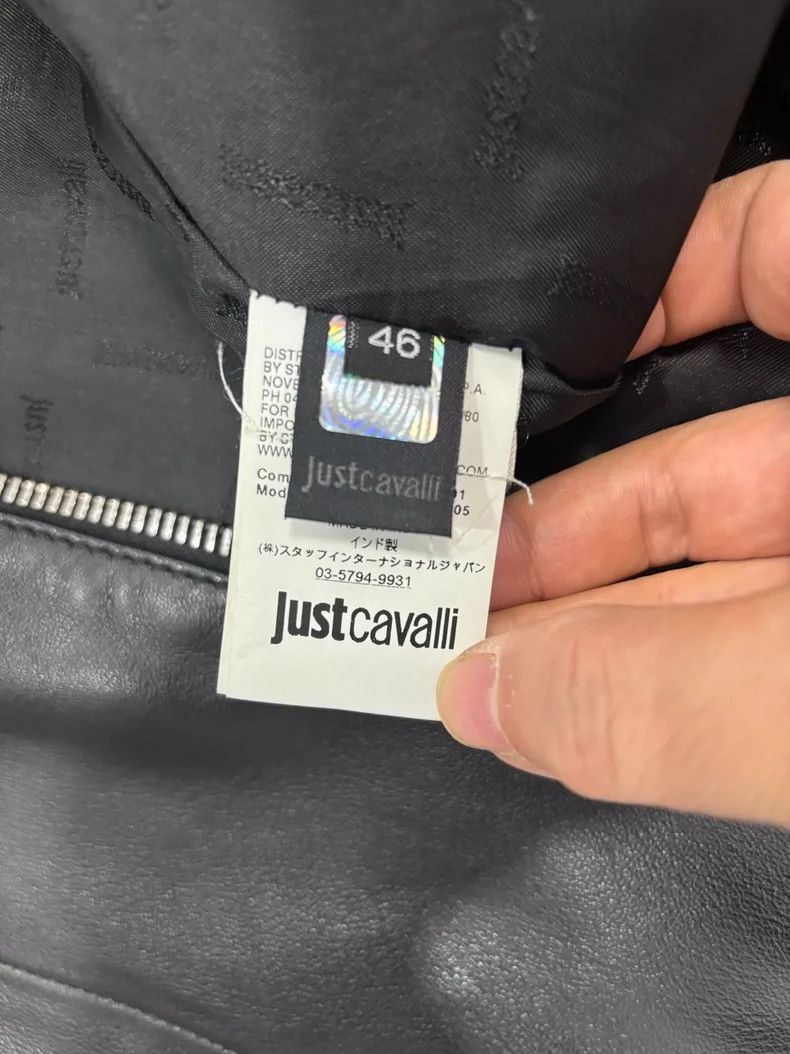 Roberto Cavalli Cavalli Leather Jacket with Minor Wear Size US L / EU 52-54 / 3 - 5 Thumbnail