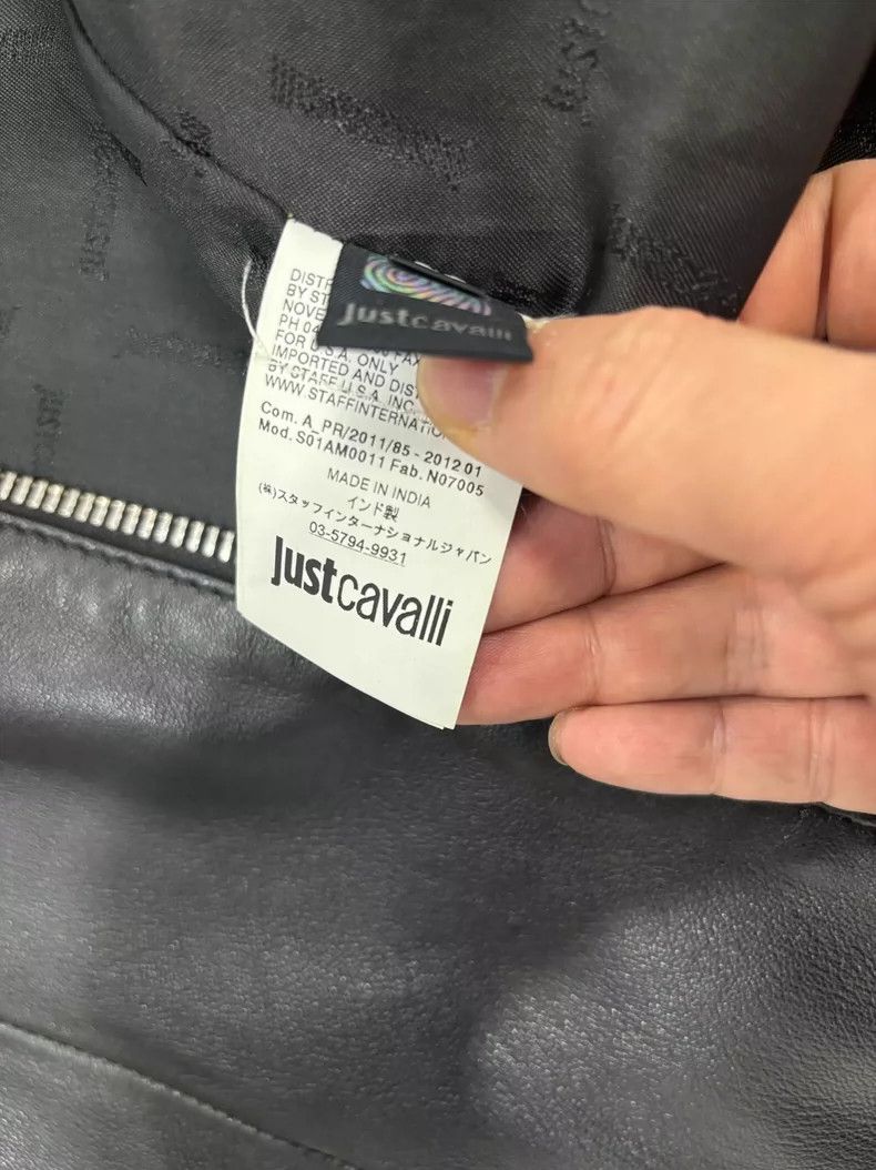 Roberto Cavalli Cavalli Leather Jacket with Minor Wear Size US L / EU 52-54 / 3 - 6 Thumbnail