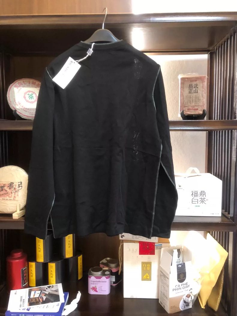 Emporio Armani Black Long Sleeve Wool Sweater Size US L / EU 52-54 / 3 - 2 Thumbnail