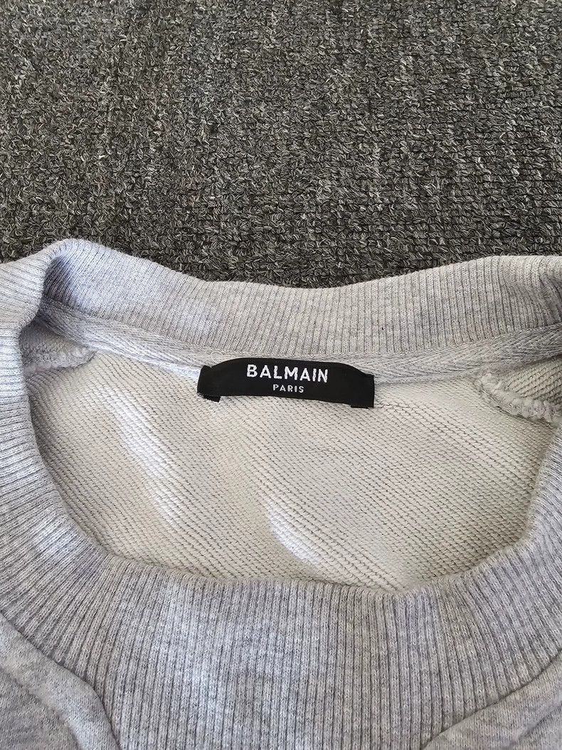 Balmain Balmain Men's Gray Sweatshirt Size US S / EU 44-46 / 1 - 3 Thumbnail