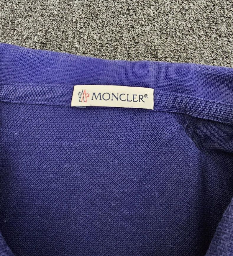 Moncler Moncle Blue Polo Shirt Short Sleeve XL Size US XL / EU 56 / 4 - 2 Thumbnail