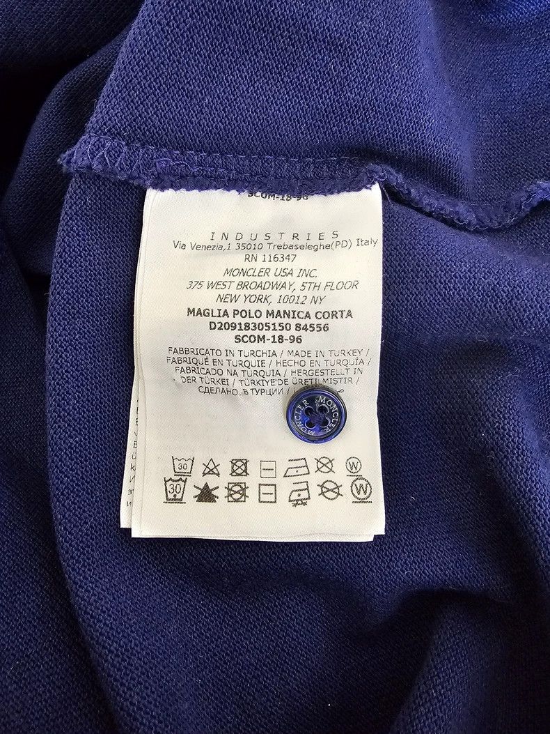 Moncler Moncle Blue Polo Shirt Short Sleeve XL Size US XL / EU 56 / 4 - 7 Thumbnail