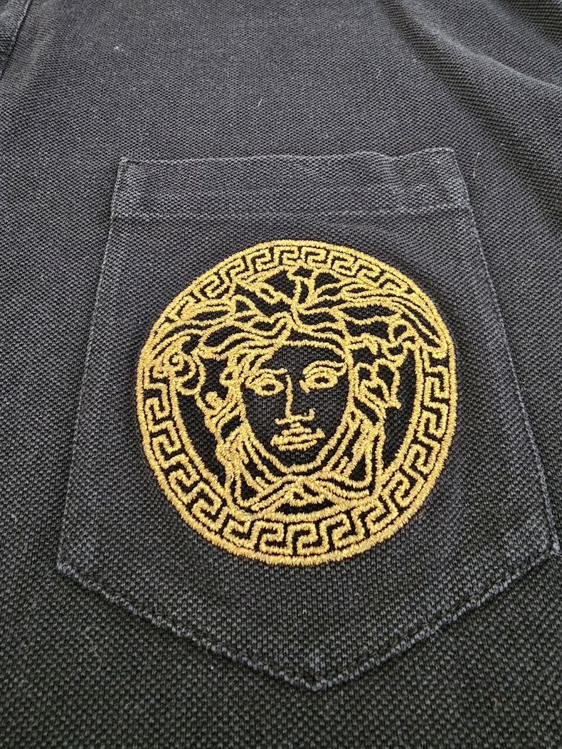 Versace Versace Short Sleeve Polo Shirt Black Size US L / EU 52-54 / 3 - 2 Thumbnail