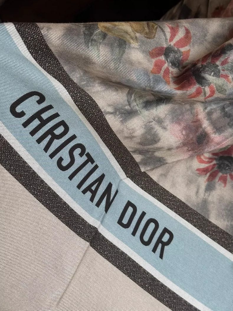 Dior Dior Large Tie-Dye Logo Scarf Shawl Size ONE SIZE - 4 Thumbnail