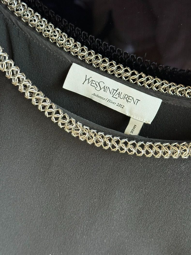 Yves Saint Laurent Yves Saint Laurent Black Vintage Sleeveless Top Size US XS / EU 42 / 0 - 5 Thumbnail
