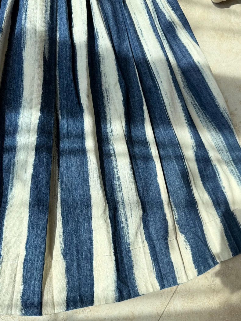 Dior Dior Denim Pleated Skirt Size 36 Size US 36 / EU 52 - 2 Thumbnail