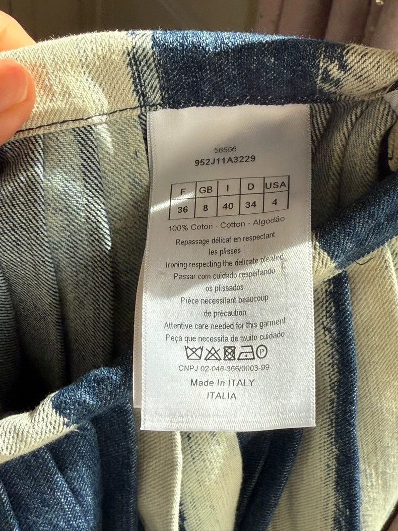 Dior Dior Denim Pleated Skirt Size 36 Size US 36 / EU 52 - 6 Thumbnail