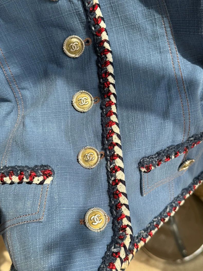 Chanel Chanel Versailles Denim Jacket for Sale Size US XS / EU 42 / 0 - 7 Thumbnail