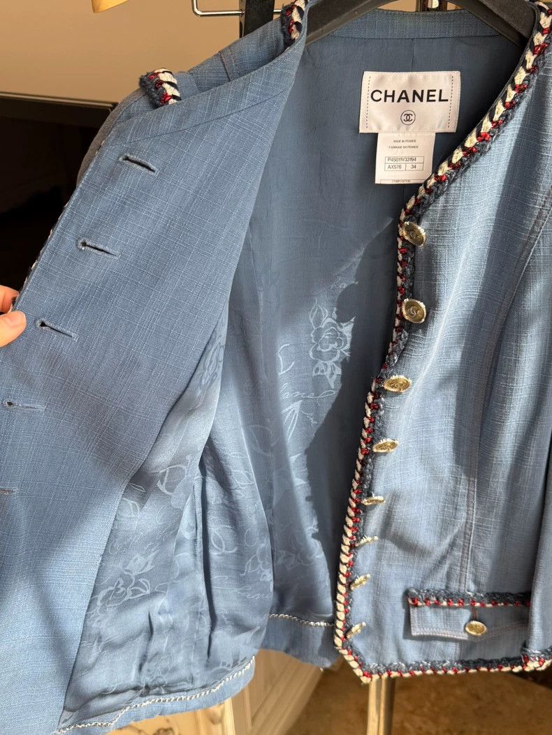 Chanel Chanel Versailles Denim Jacket for Sale Size US XS / EU 42 / 0 - 8 Thumbnail