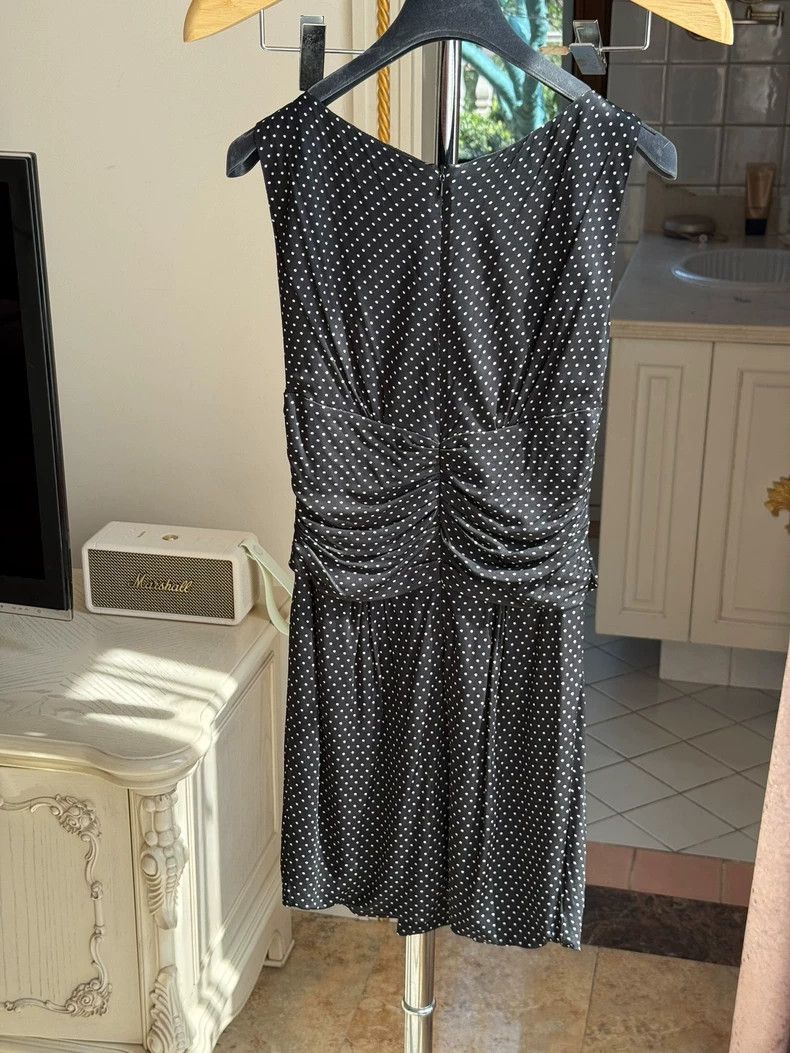 Moschino Moschino Polka Dot Slim Dress XS Size Size 22" - 2 Thumbnail