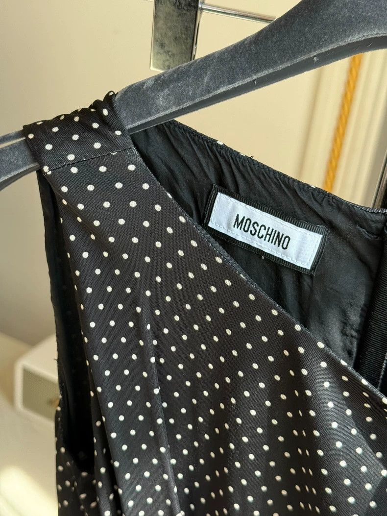 Moschino Moschino Polka Dot Slim Dress XS Size Size 22" - 3 Thumbnail