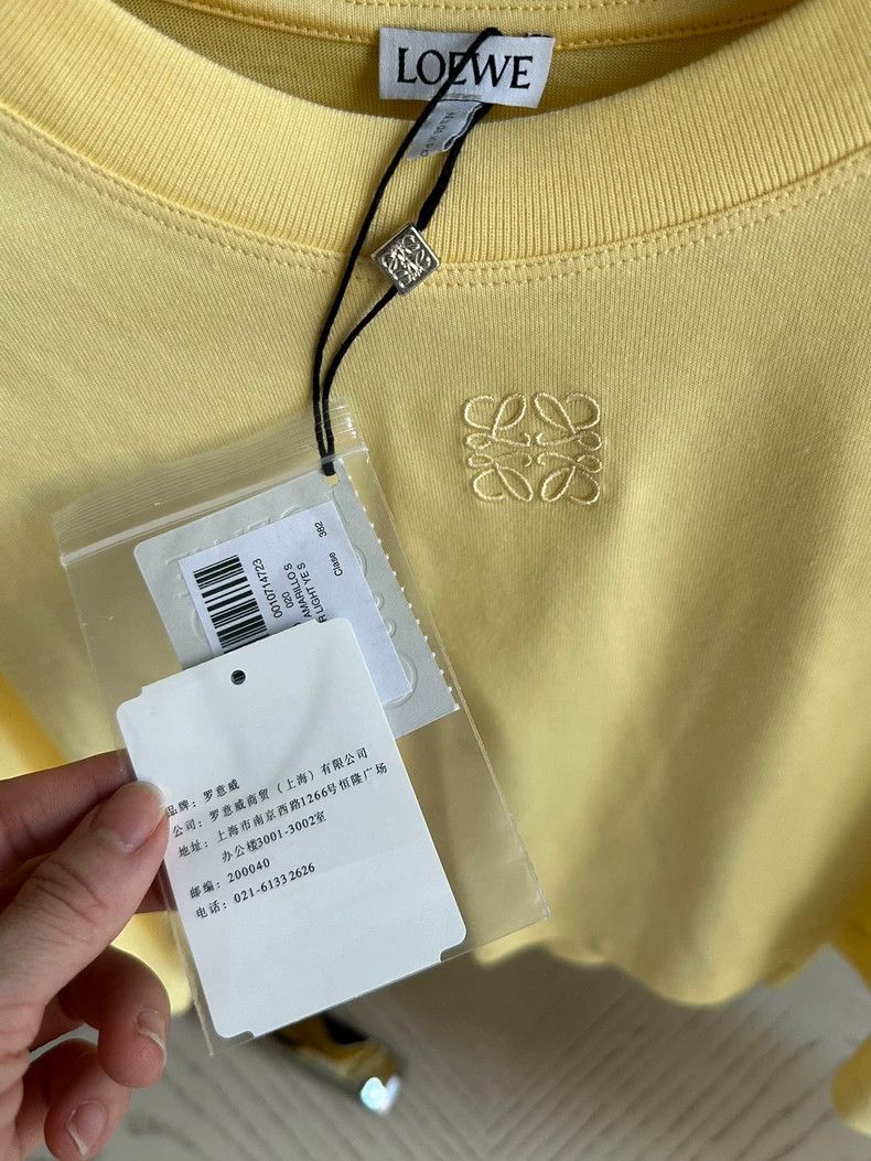 Loewe LOEWE Embroidered Logo Cropped Short Sleeve Shirt Size US S / EU 44-46 / 1 - 3 Thumbnail