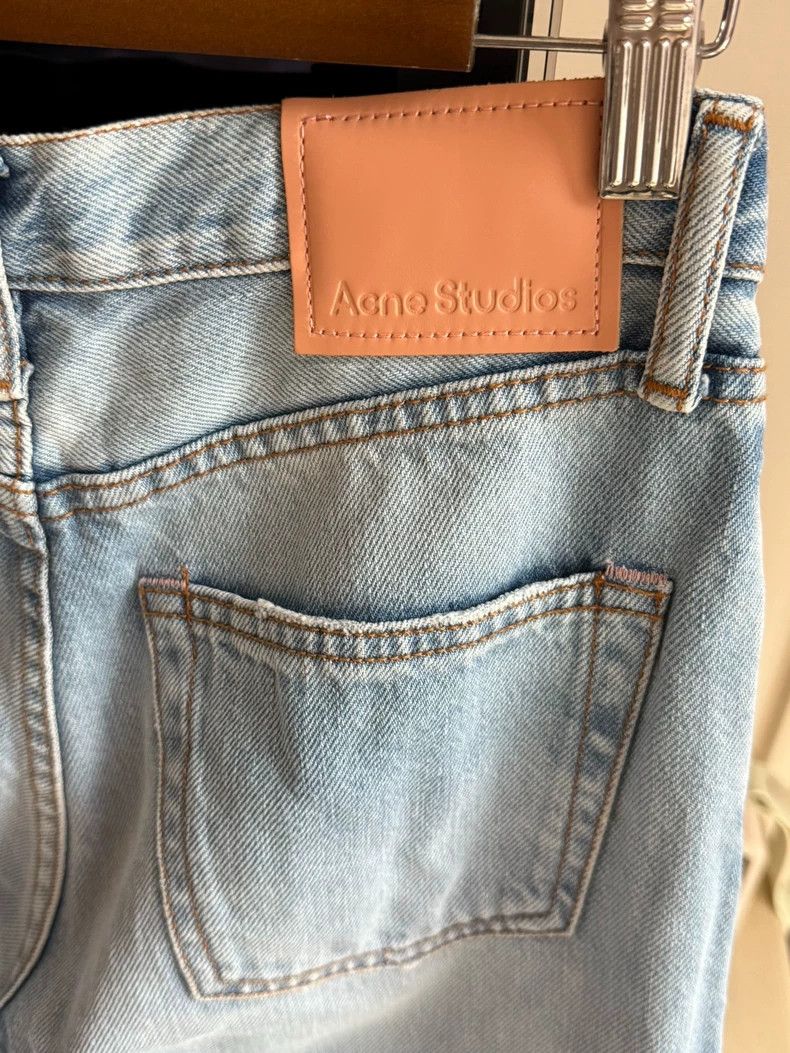 Acne Studios Acne Studios Light Blue Straight Leg Jeans Size US 26 / EU 42 - 7 Thumbnail