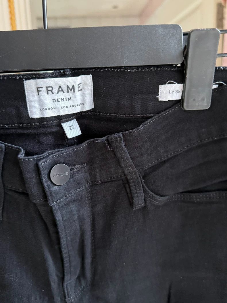 Levi's Frame JBRAND Black Slim Fit Jeans Size US 26 / EU 42 - 3 Thumbnail