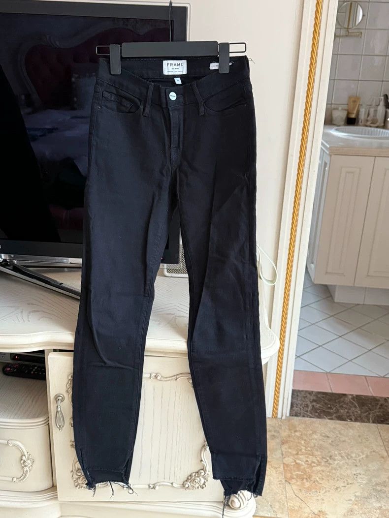 Levi's Frame JBRAND Black Slim Fit Jeans Size US 26 / EU 42 - 2 Thumbnail