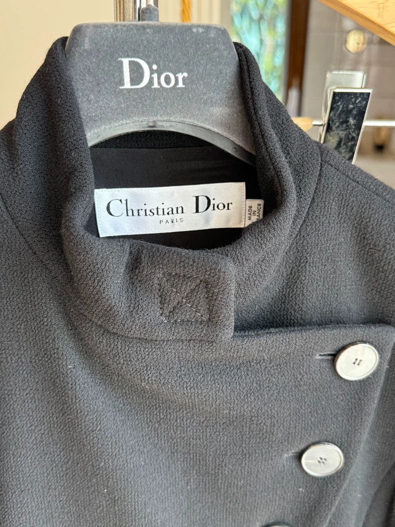 Dior Dior Black Dress with Wool and Silk Size US 34 / EU 50 - 6 Thumbnail