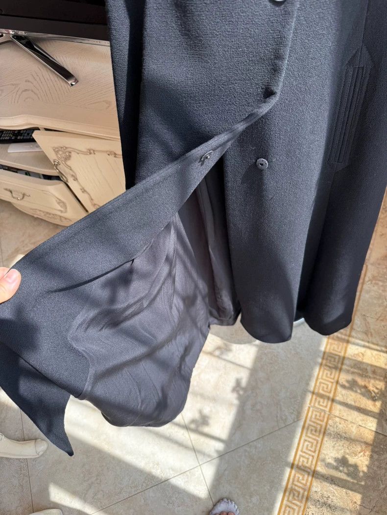 Dior Dior Black Dress with Wool and Silk Size US 34 / EU 50 - 7 Thumbnail