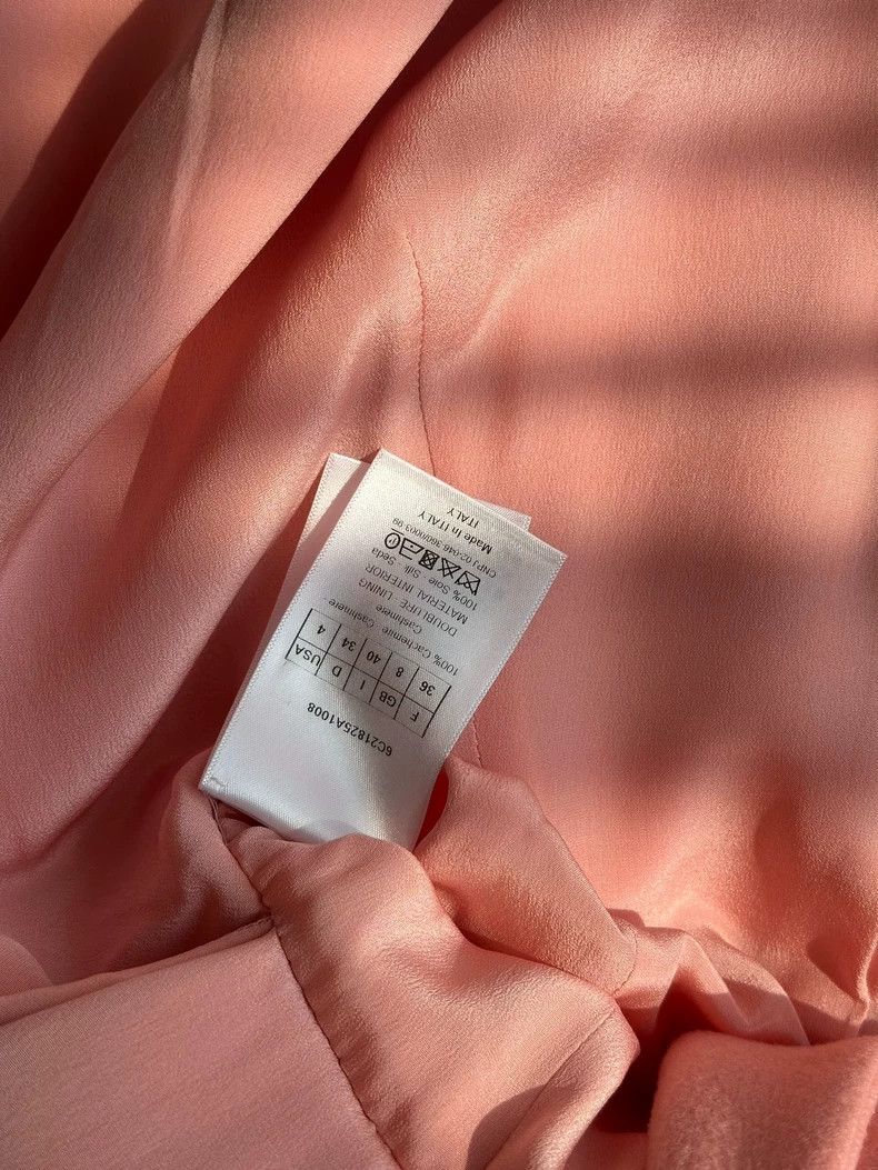 Dior Pink Cashmere Coat by Christian Dior Size US S / EU 44-46 / 1 - 5 Thumbnail
