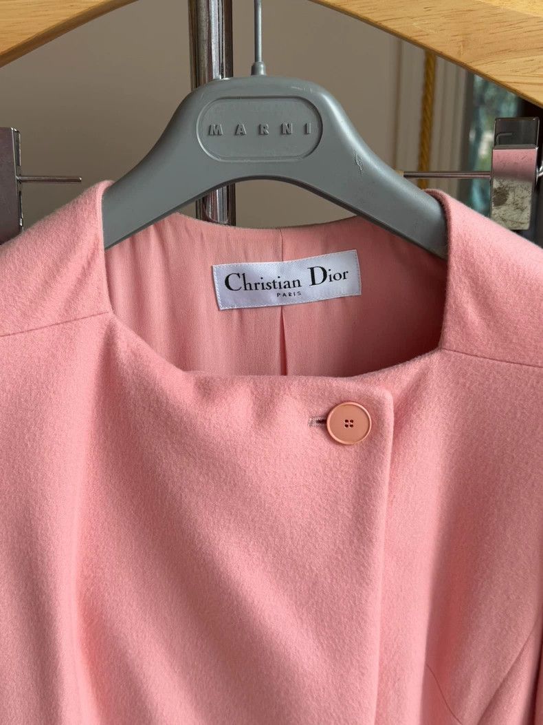 Dior Pink Cashmere Coat by Christian Dior Size US S / EU 44-46 / 1 - 3 Thumbnail