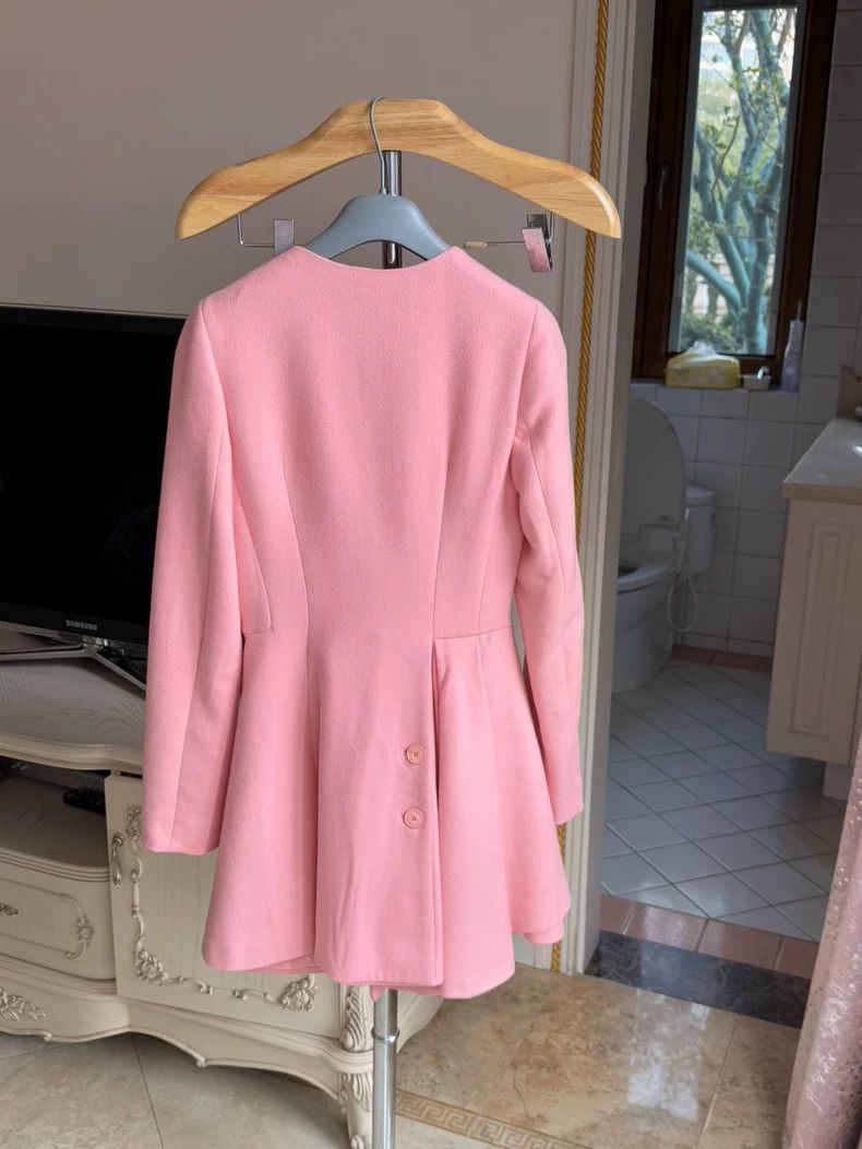 Dior Pink Cashmere Coat by Christian Dior Size US S / EU 44-46 / 1 - 2 Thumbnail