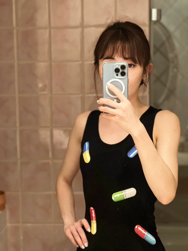 Moschino Moschino Knit Dress with Colorful Capsules Size 22" - 2 Thumbnail