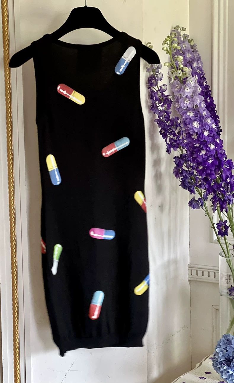 Moschino Moschino Knit Dress with Colorful Capsules Size 22" - 7 Thumbnail