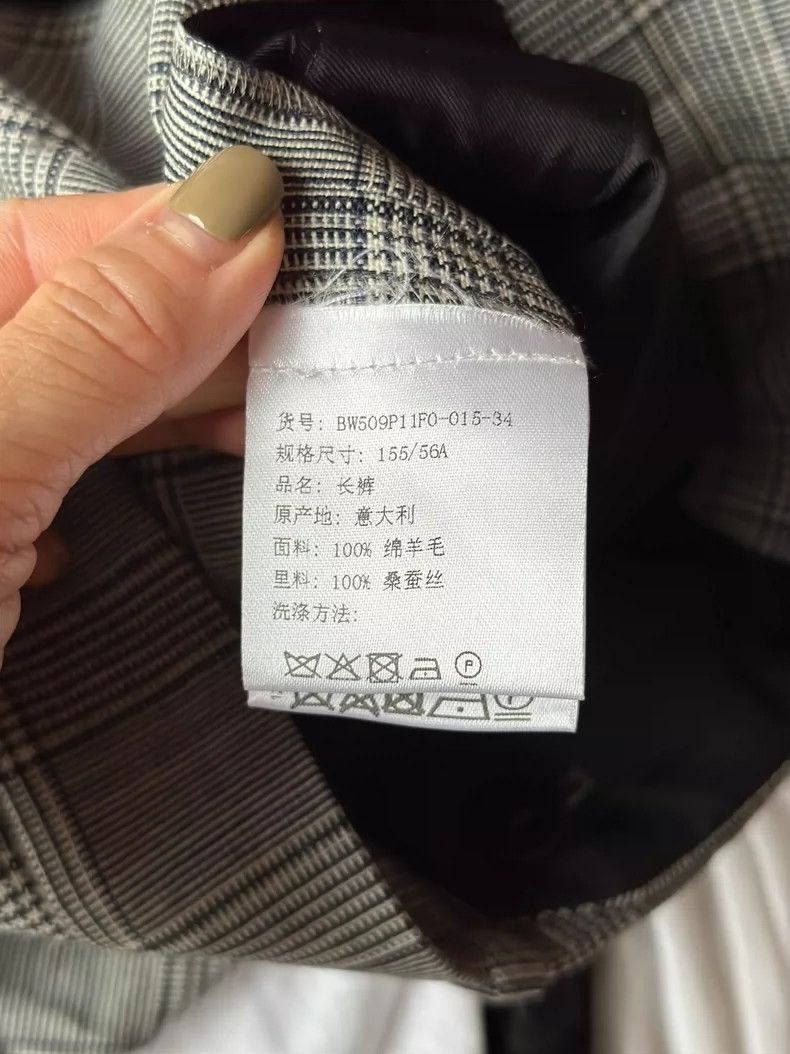 Givenchy Givenchy Gray Plaid Wool Pants Size 34 Size US 34 / EU 50 - 4 Thumbnail