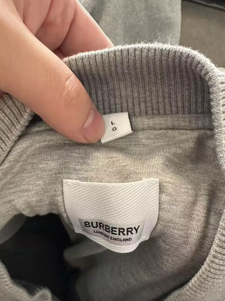 Burberry Burberry Gray Logo Pilot Jacket Size L Size US L / EU 52-54 / 3 - 3 Thumbnail