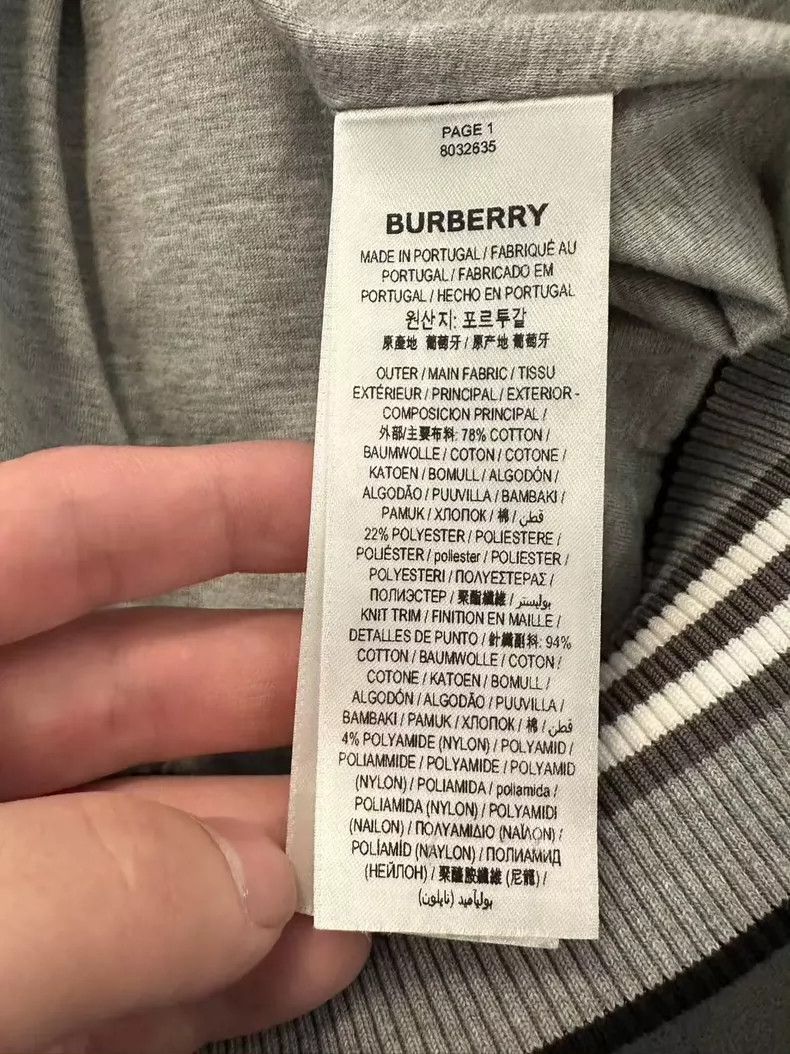 Burberry Burberry Gray Logo Pilot Jacket Size L Size US L / EU 52-54 / 3 - 4 Thumbnail