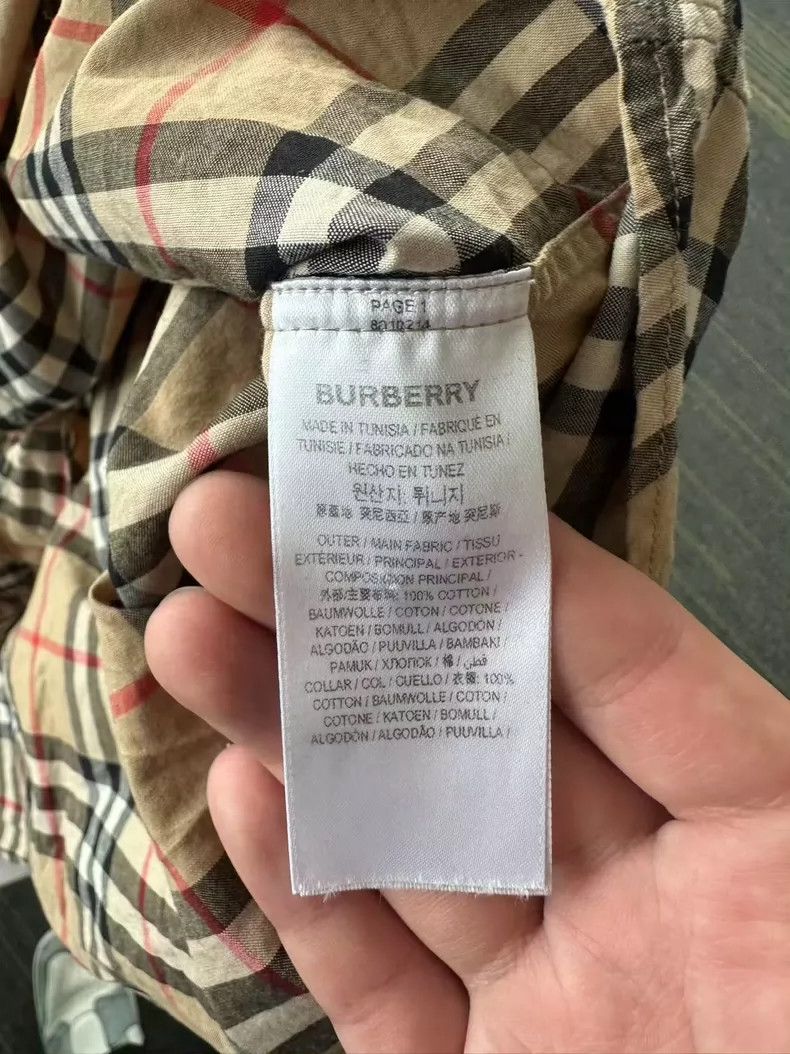 Burberry Burberry Classic Check Long Sleeve Shirt Size US XXL / EU 58 / 5 - 4 Thumbnail