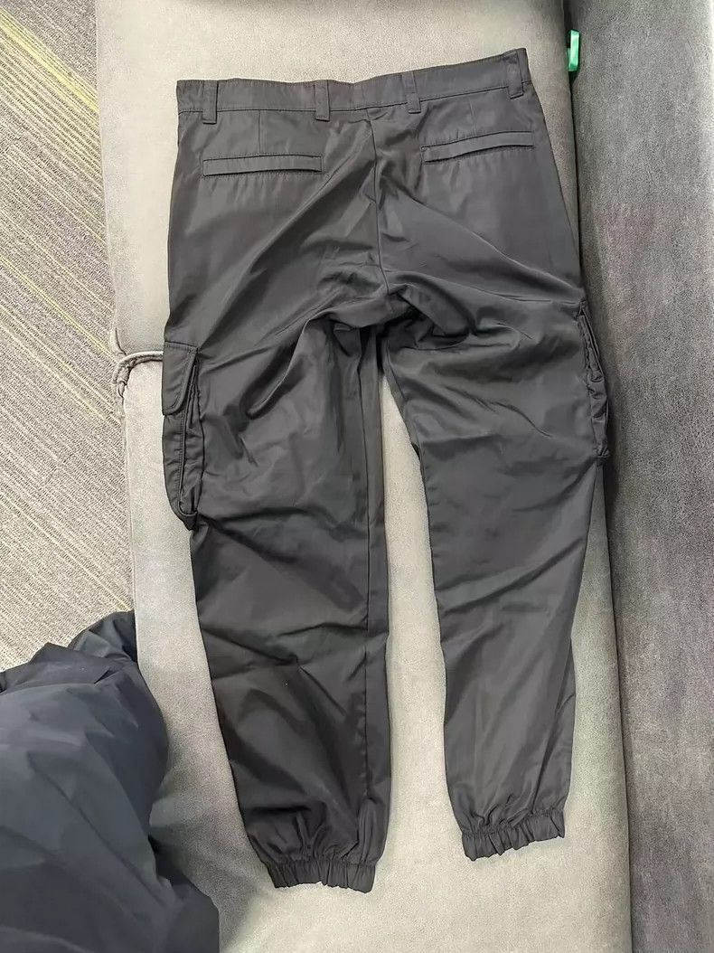 Prada Prada Black Cargo Pants with Triangle Logo Size US 44 / EU 60 - 3 Thumbnail