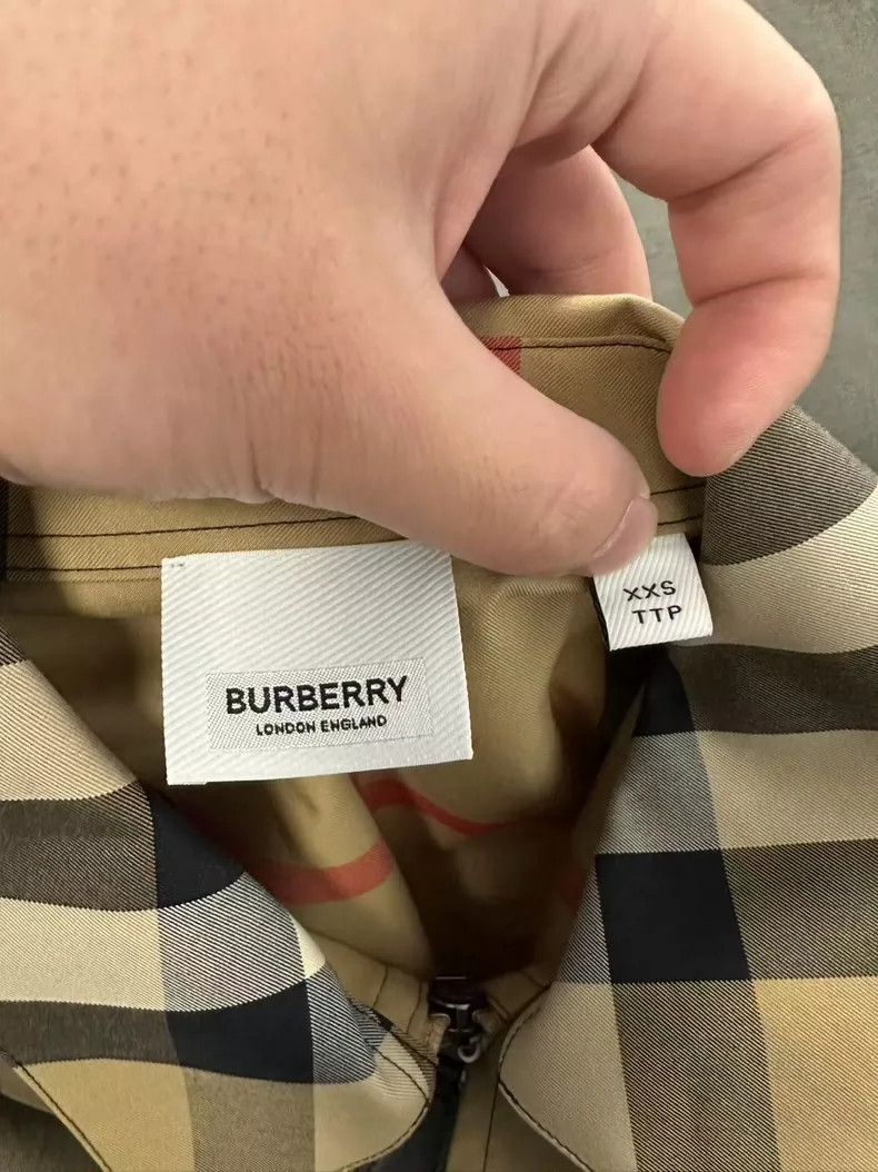 Burberry Burberry Jacket in Beige Plaid Pattern Size US XXS / EU 40 - 3 Thumbnail