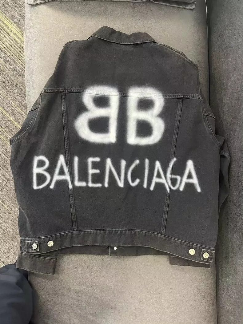 Balenciaga Balenciaga Black Denim Jacket Size S Size US S / EU 44-46 / 1 - 2 Thumbnail