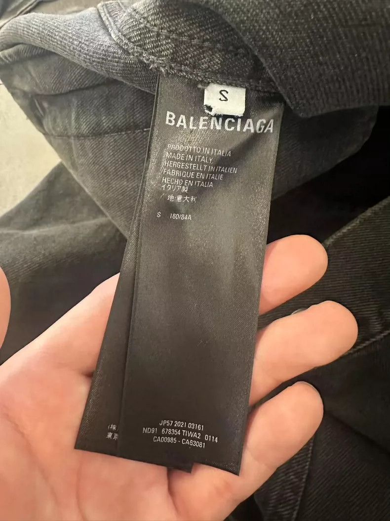 Balenciaga Balenciaga Black Denim Jacket Size S Size US S / EU 44-46 / 1 - 4 Thumbnail