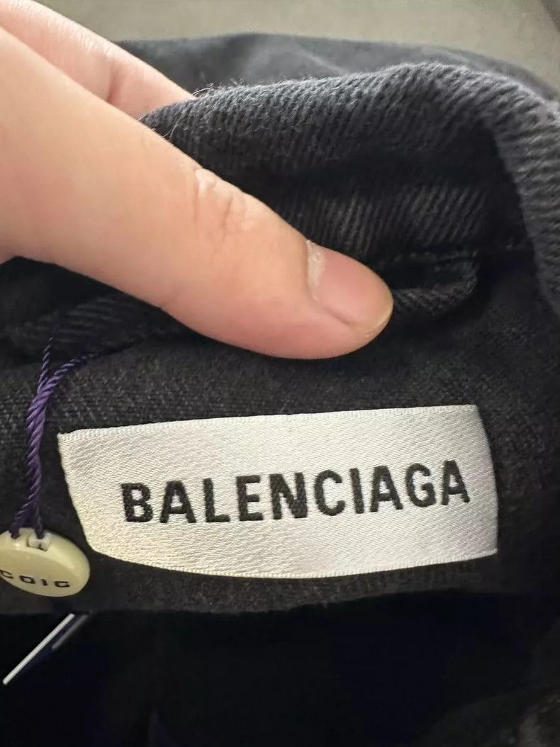 Balenciaga Balenciaga Black Crystal Denim Jacket Size US L / EU 52-54 / 3 - 5 Thumbnail
