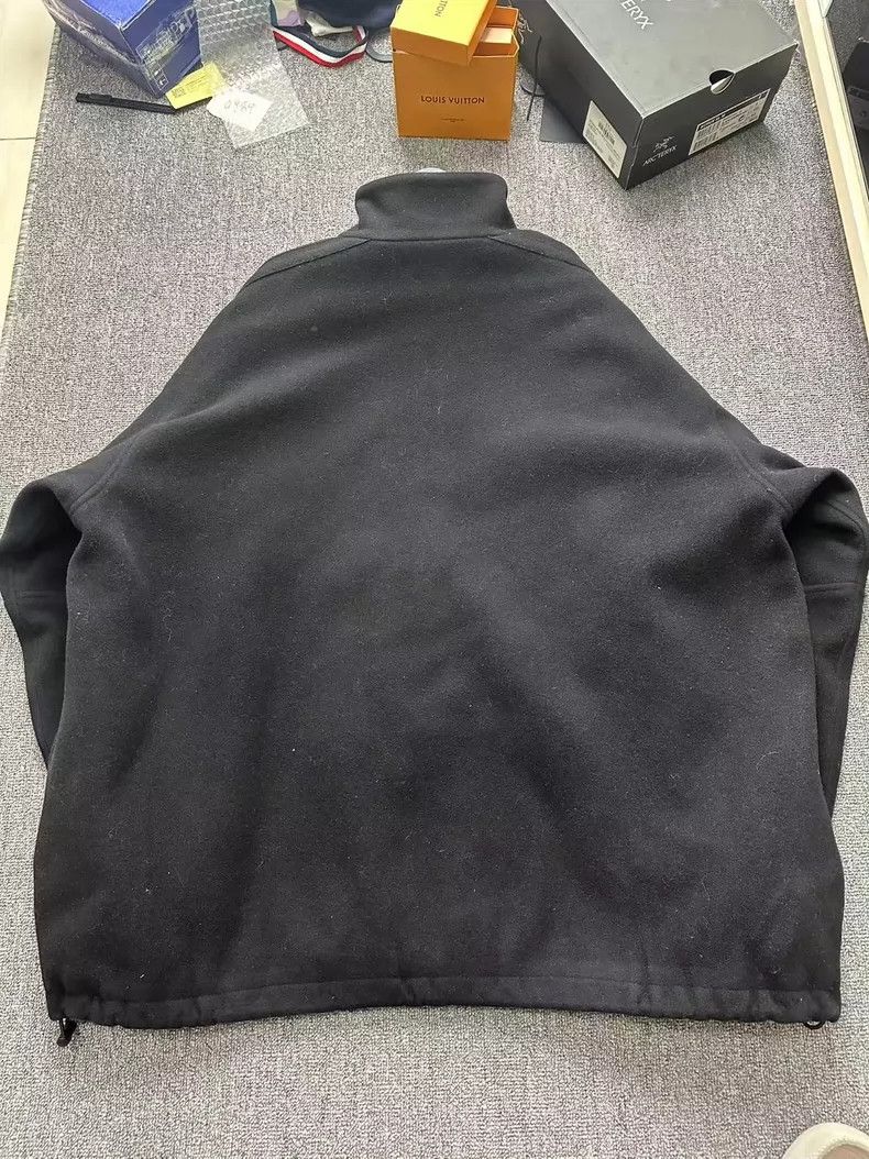 Balenciaga Balenciaga Black Wool Logo Jacket Size 46 Size US L / EU 52-54 / 3 - 2 Thumbnail