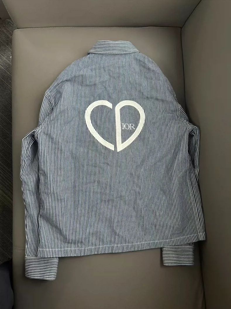 Dior Dior Valentine Striped Denim Jacket Size 48 Size US L / EU 52-54 / 3 - 2 Thumbnail