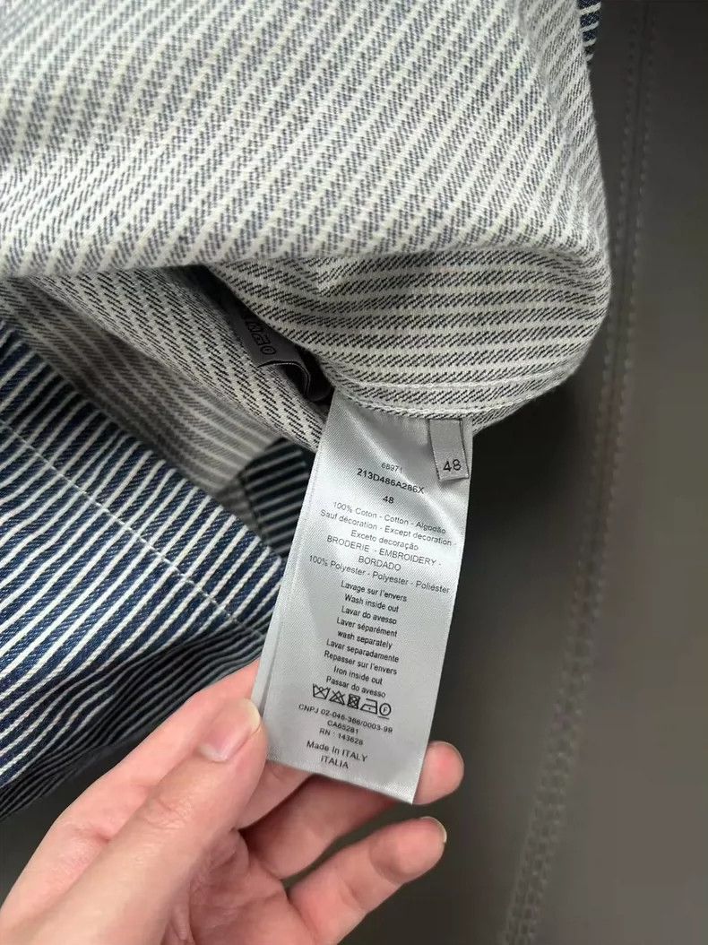 Dior Dior Valentine Striped Denim Jacket Size 48 Size US L / EU 52-54 / 3 - 4 Thumbnail