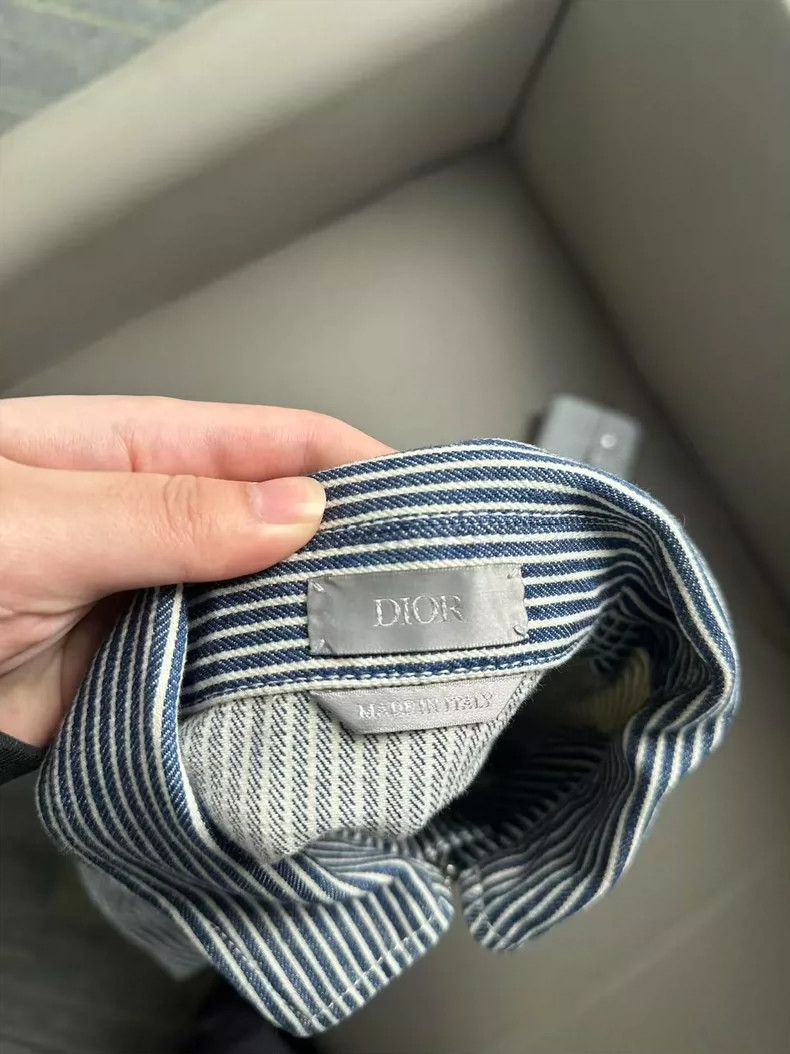 Dior Dior Valentine Striped Denim Jacket Size 48 Size US L / EU 52-54 / 3 - 3 Thumbnail