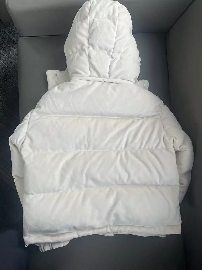 Moncler Moncler White Velvet Down Jacket Size 1 Size US S / EU 44-46 / 1 - 2 Thumbnail