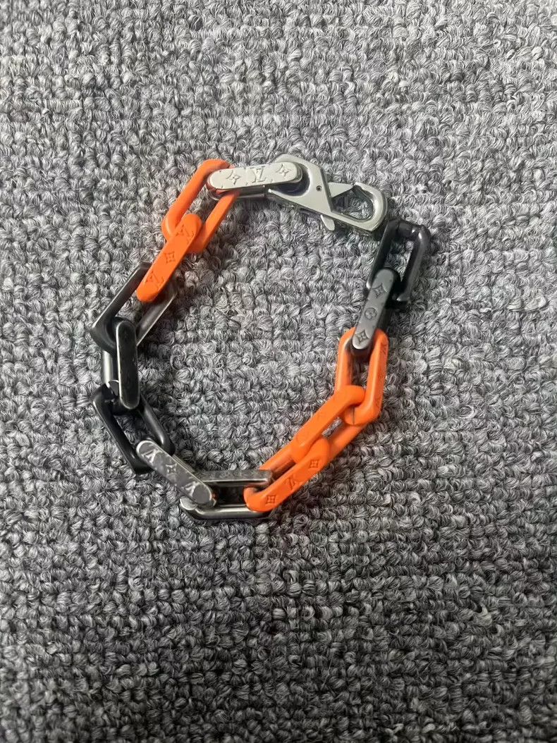 Louis Vuitton Louis Vuitton Three Color Bracelet Black Orange Silver Size ONE SIZE - 2 Thumbnail