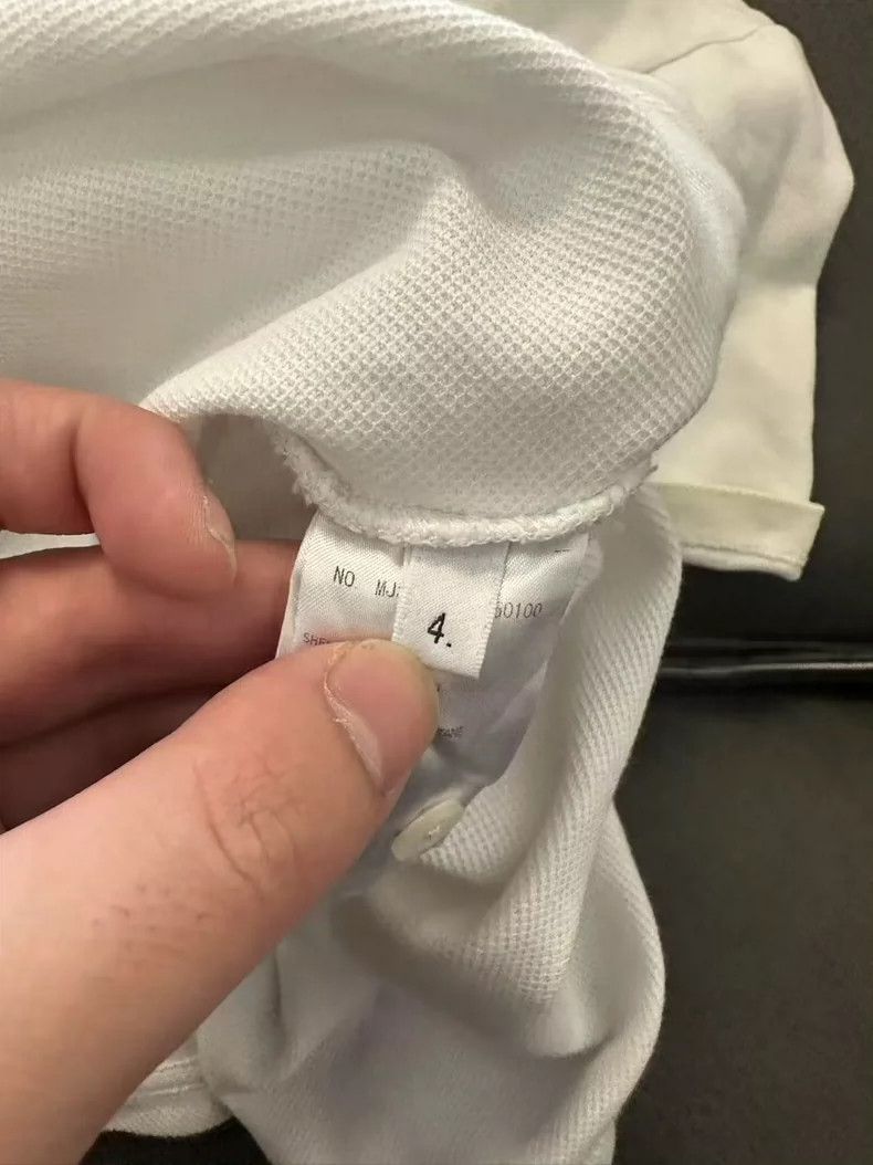 Thom Browne Thom Browne White Short Sleeve Shirt Size US M / EU 48-50 / 2 - 5 Thumbnail
