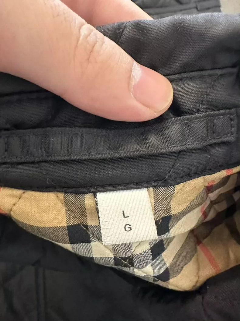 Burberry Burberry Quilted Jacket with Belt in Black Size US L / EU 52-54 / 3 - 3 Thumbnail
