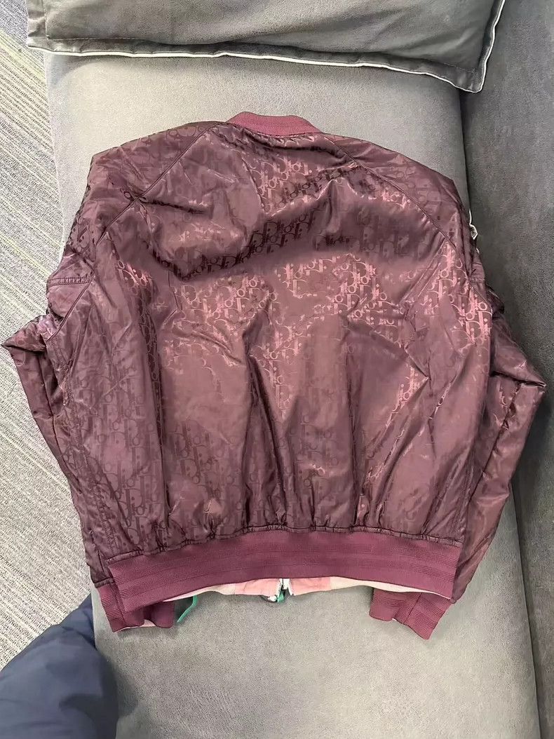Dior Dior Burgundy Classic Double-Sided Flight Jacket Size US L / EU 52-54 / 3 - 2 Thumbnail