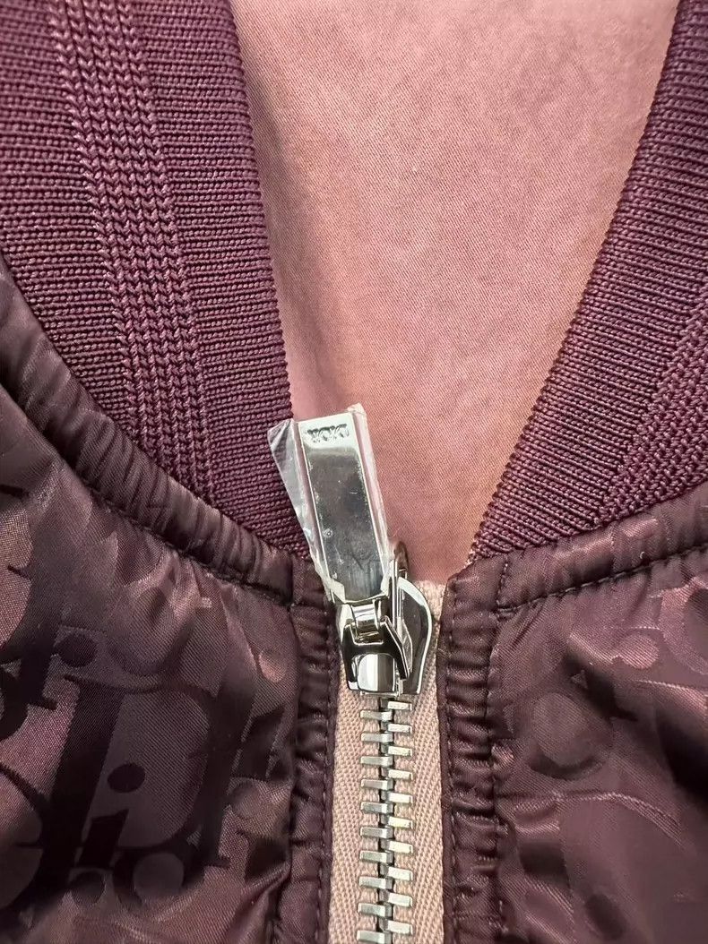 Dior Dior Burgundy Classic Double-Sided Flight Jacket Size US L / EU 52-54 / 3 - 3 Thumbnail