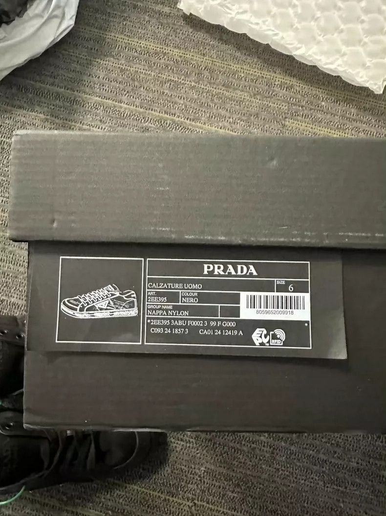 Prada Prada Nylon and Leather Casual Men's Shoes Size US 7.5 / EU 40-41 - 6 Thumbnail