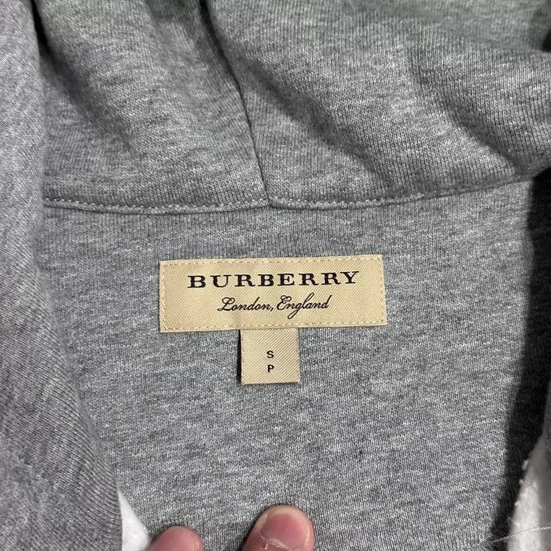 Burberry Burberry Gray Zip Hoodie with Embroidery Size US S / EU 44-46 / 1 - 5 Thumbnail